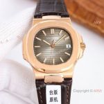 Swiss Grade one Patek Philippe Nautilus watch Rose Gold and Gray Dial 9019 Movement